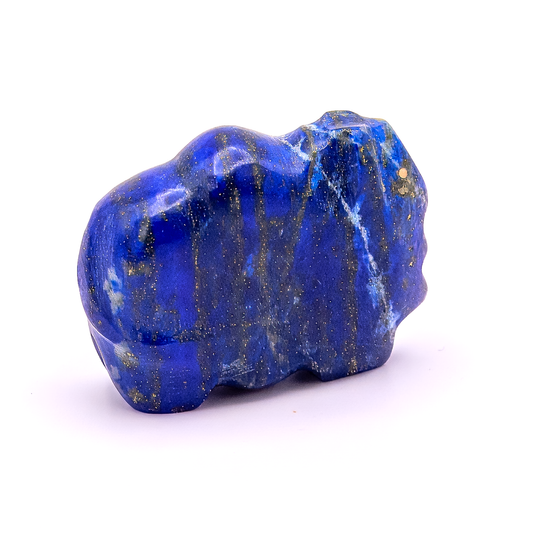 Lapis Lazuli Bison with Opal Heartline